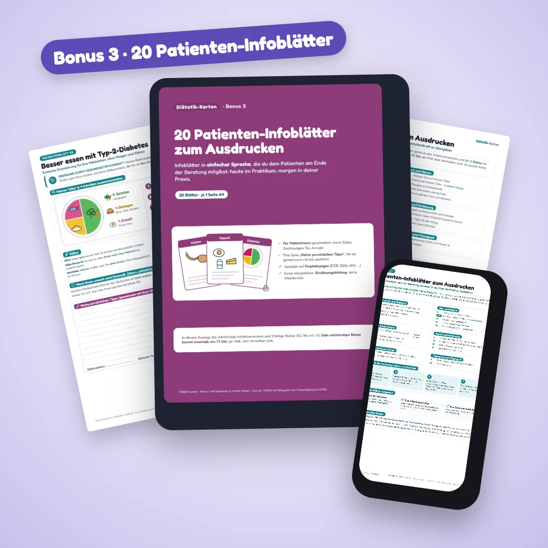 Bonus 20 Patienten-Infoblätter zum Ausdrucken